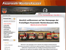 Tablet Screenshot of feuerwehr-nentershausen.de